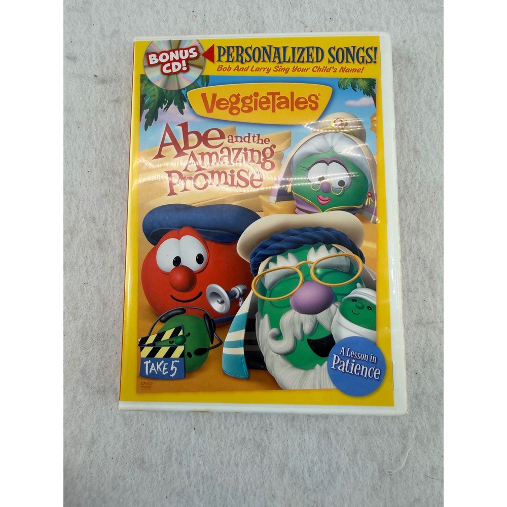 VeggieTales Abe and the Amazing Promise DVD 2009 Big Idea Lesson in Patience